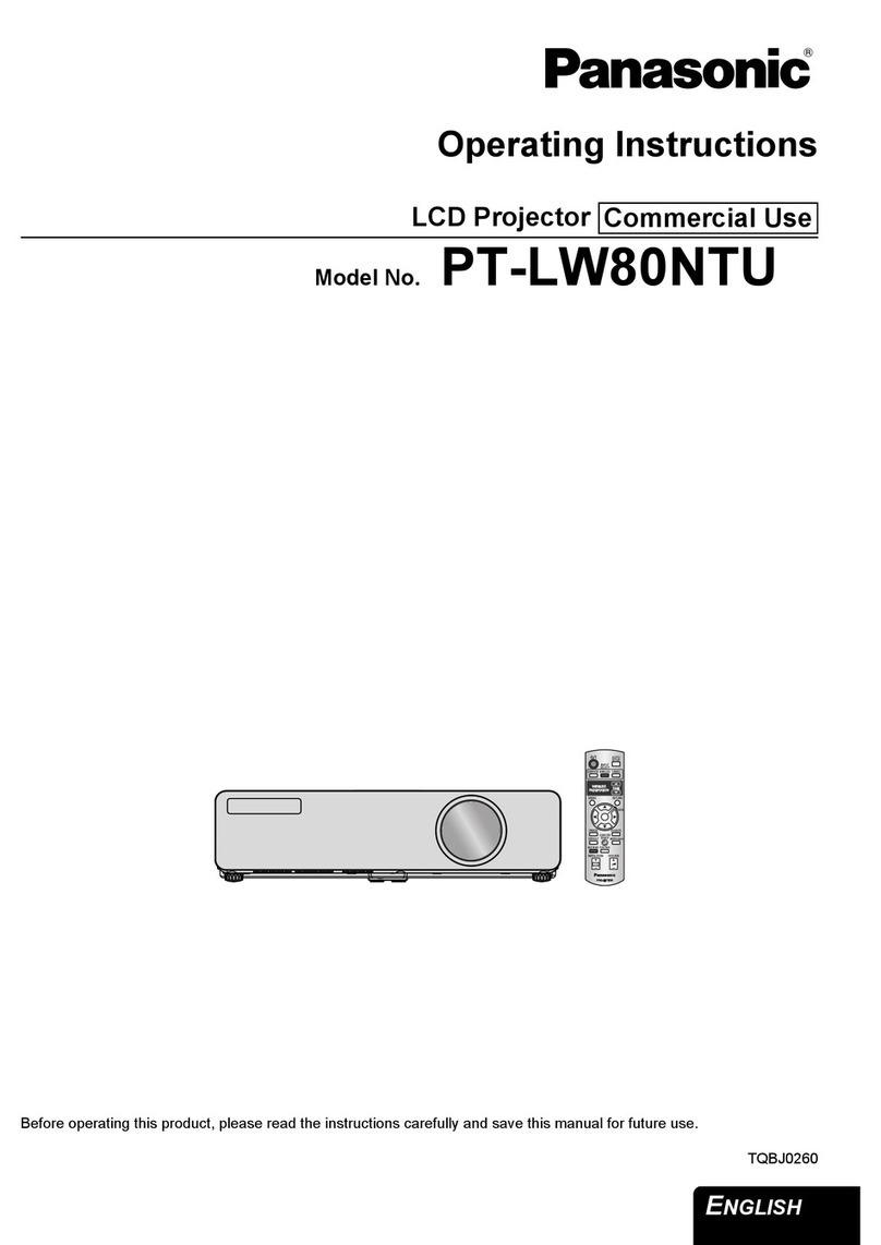 Panasonic PTLW80NTU - LCD PROJECTOR - MULTI LANGUAGE User manual