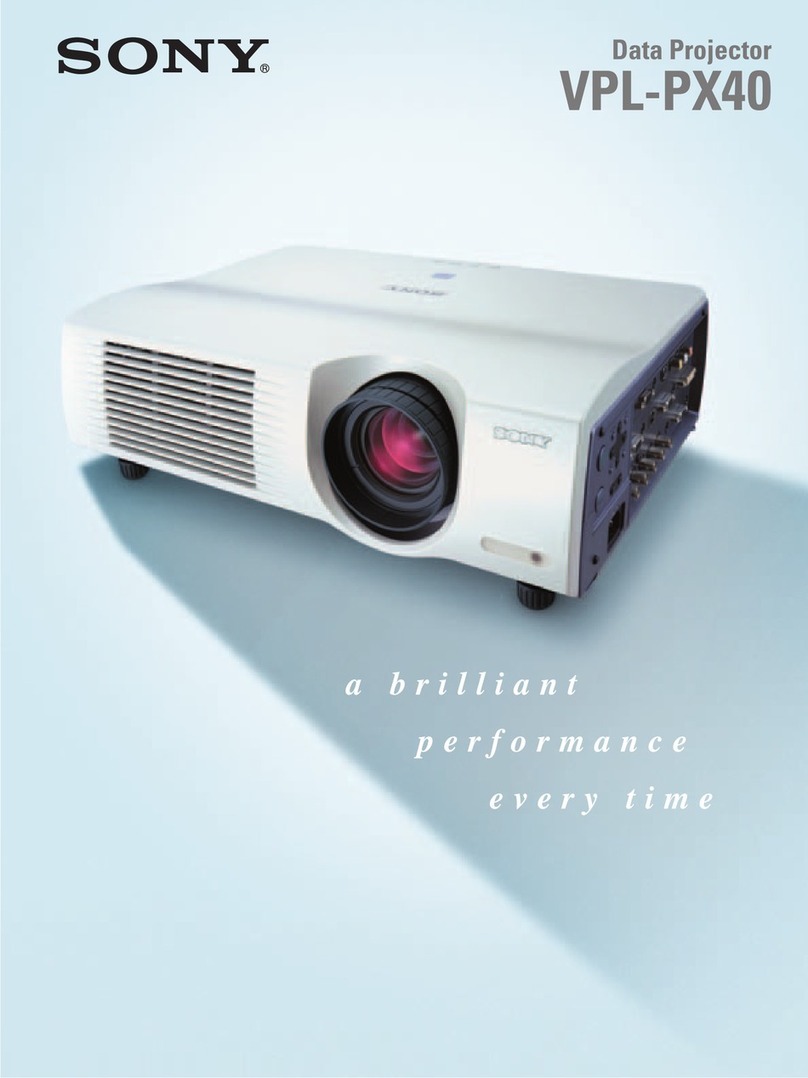 Sony Superbright VPL-PX40 User manual