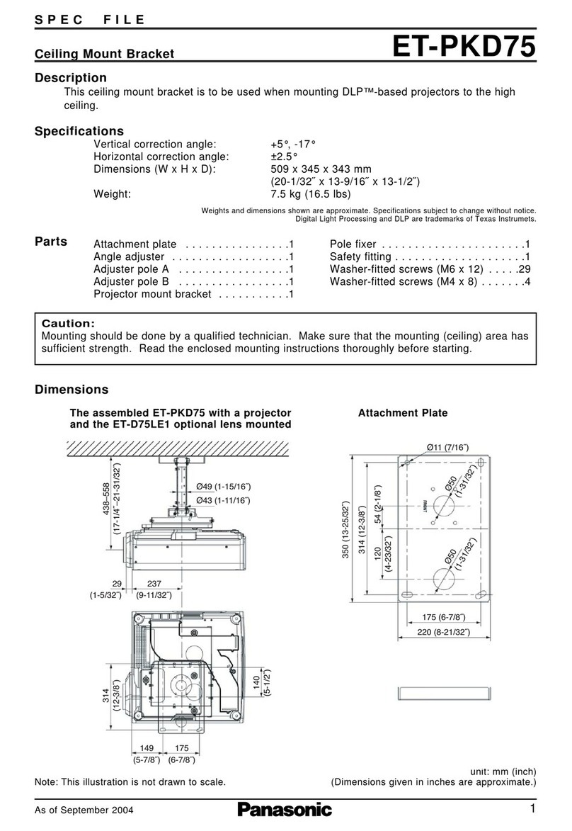 Panasonic ET-PKD75 User manual Panasonic ET-PKD75 User manual