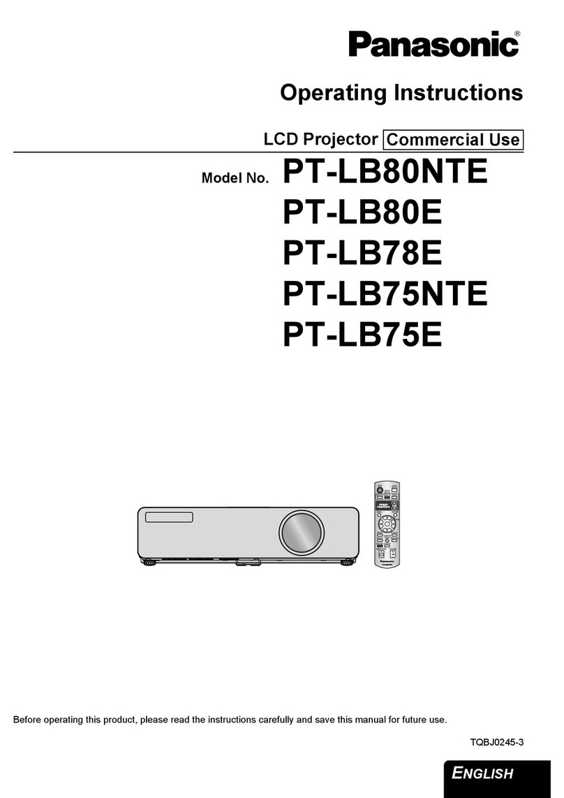 Panasonic PT-LB78E operating instructions Panasonic PT-LB78E operating instructions