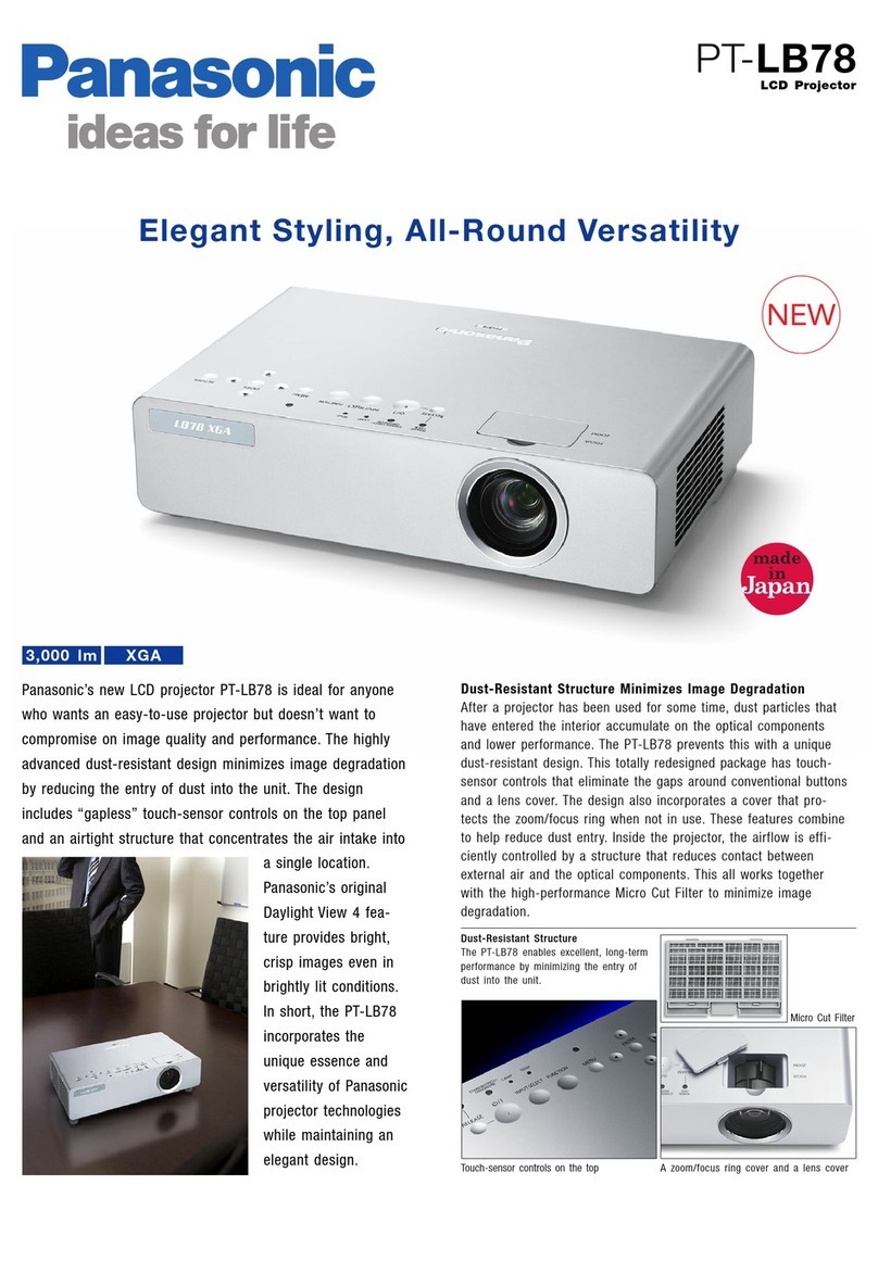 Panasonic PT-LB78 Specifications
