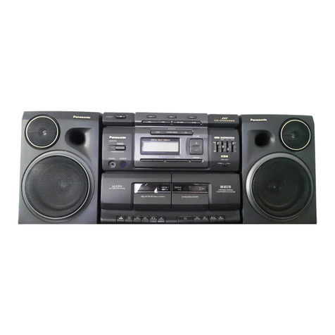 Panasonic RXDT770 - RADIO CASSETTE W/CD User manual