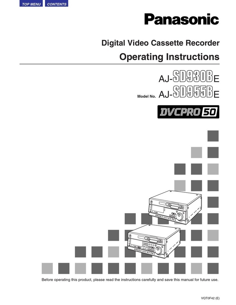 Panasonic AJ-SD930BE User manual