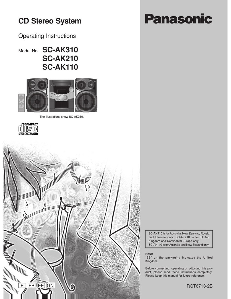 Panasonic SC-AK110 User manual