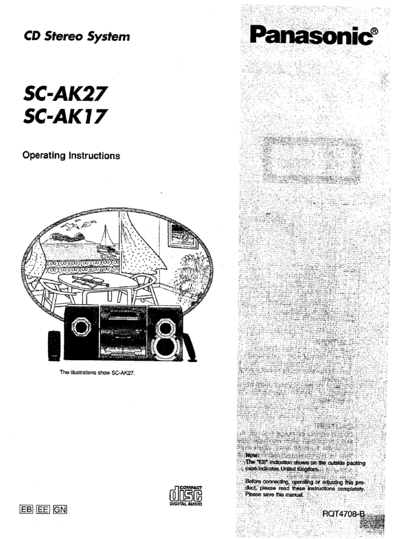 Panasonic SC-AK17 operating instructions