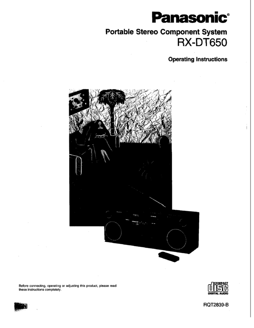 Panasonic RX-DT650 operating instructions