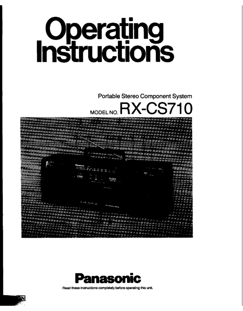 Panasonic RX-CS710 operating instructions
