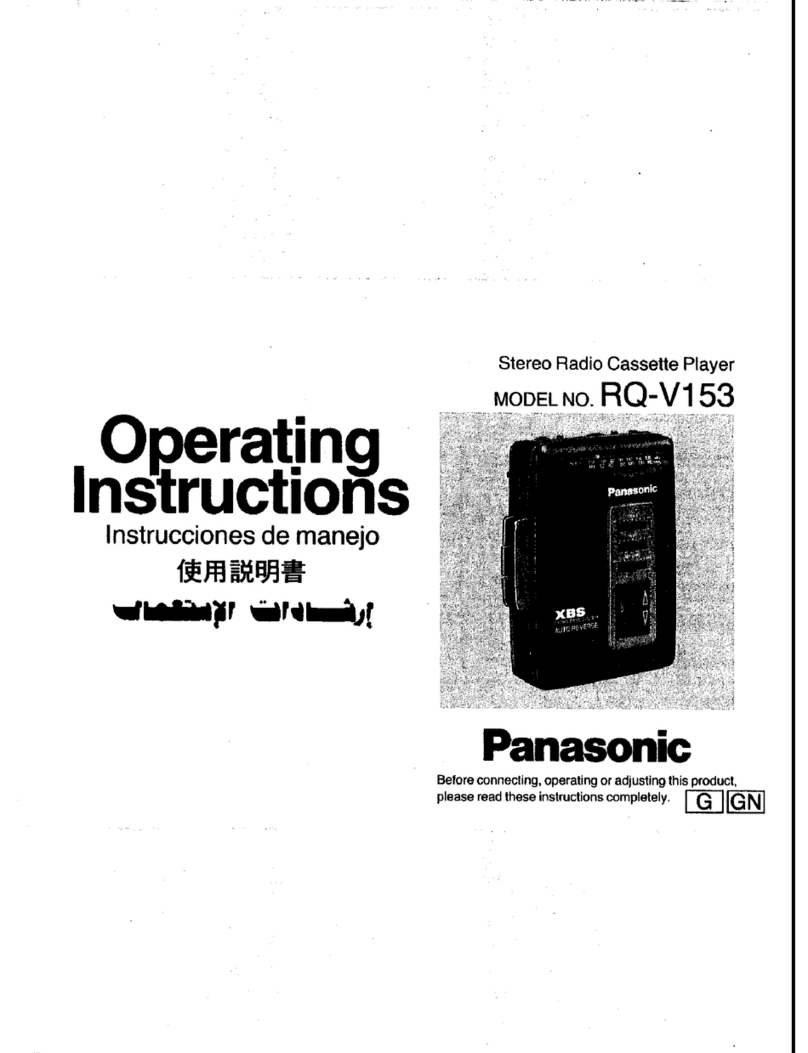 Panasonic RQ-V153 operating instructions