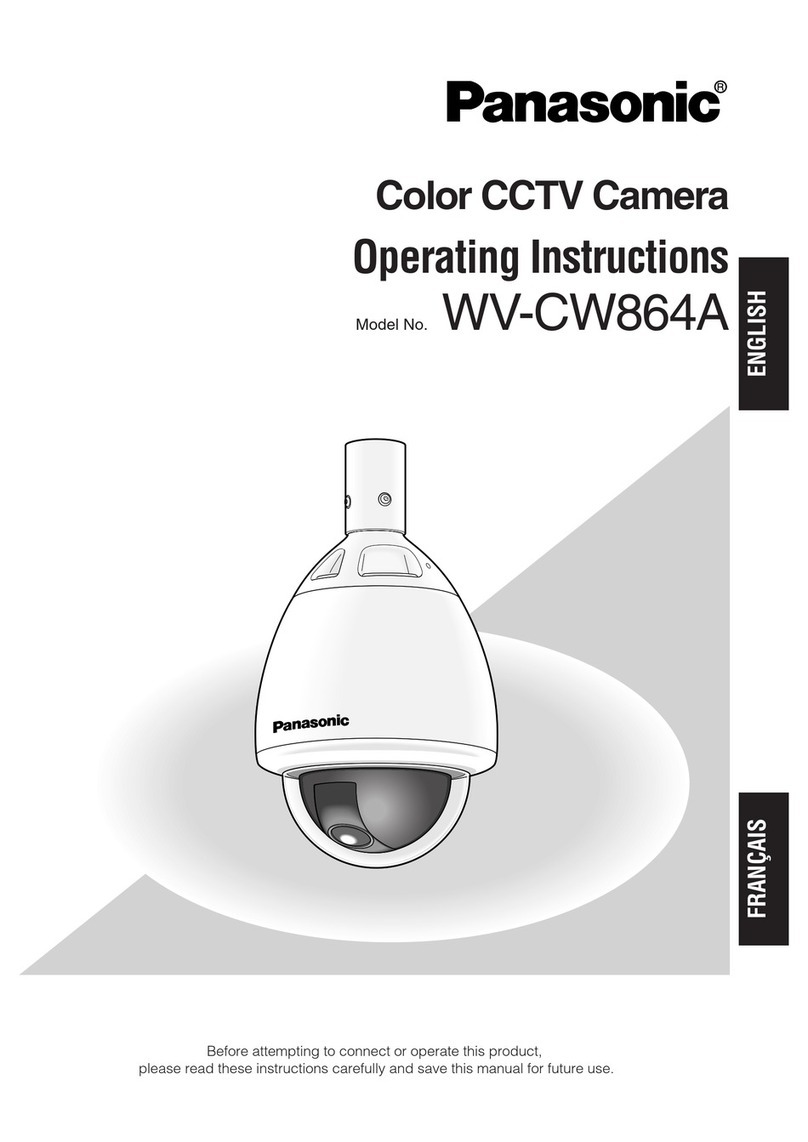Panasonic WVCW864A - DOME CAMERA User manual