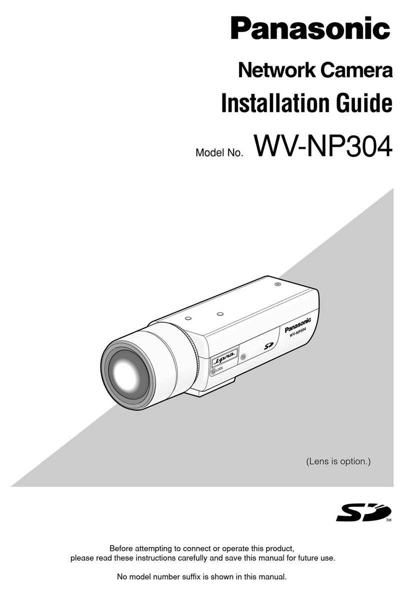 Panasonic WV-NP304 User manual