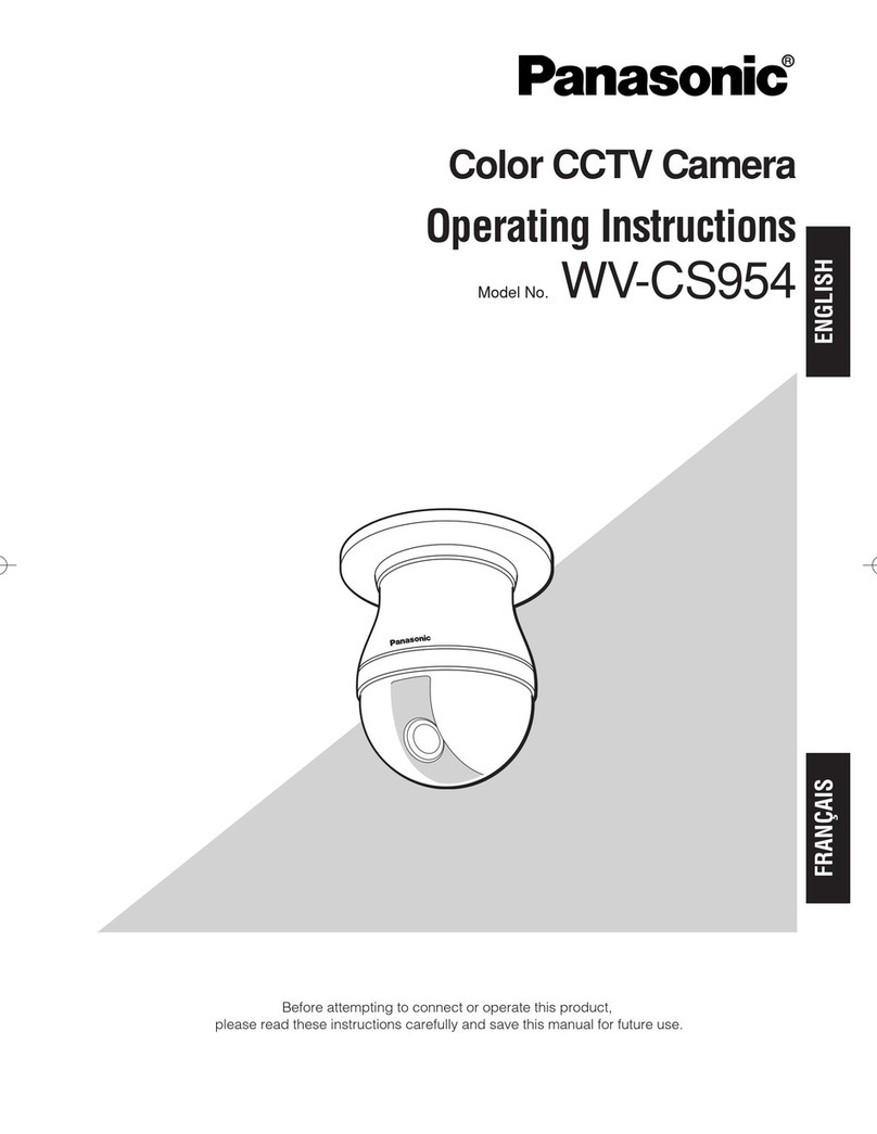 Panasonic Super Dynamic III WV-CS954 operating instructions