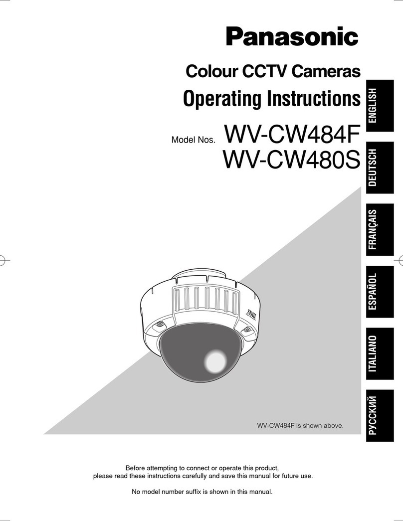 Panasonic Super Dynamic III WV-CW480S User manual