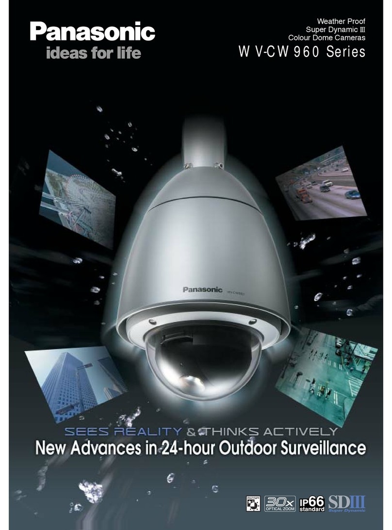 Panasonic Super Dynamic III WV-CW960 User manual
