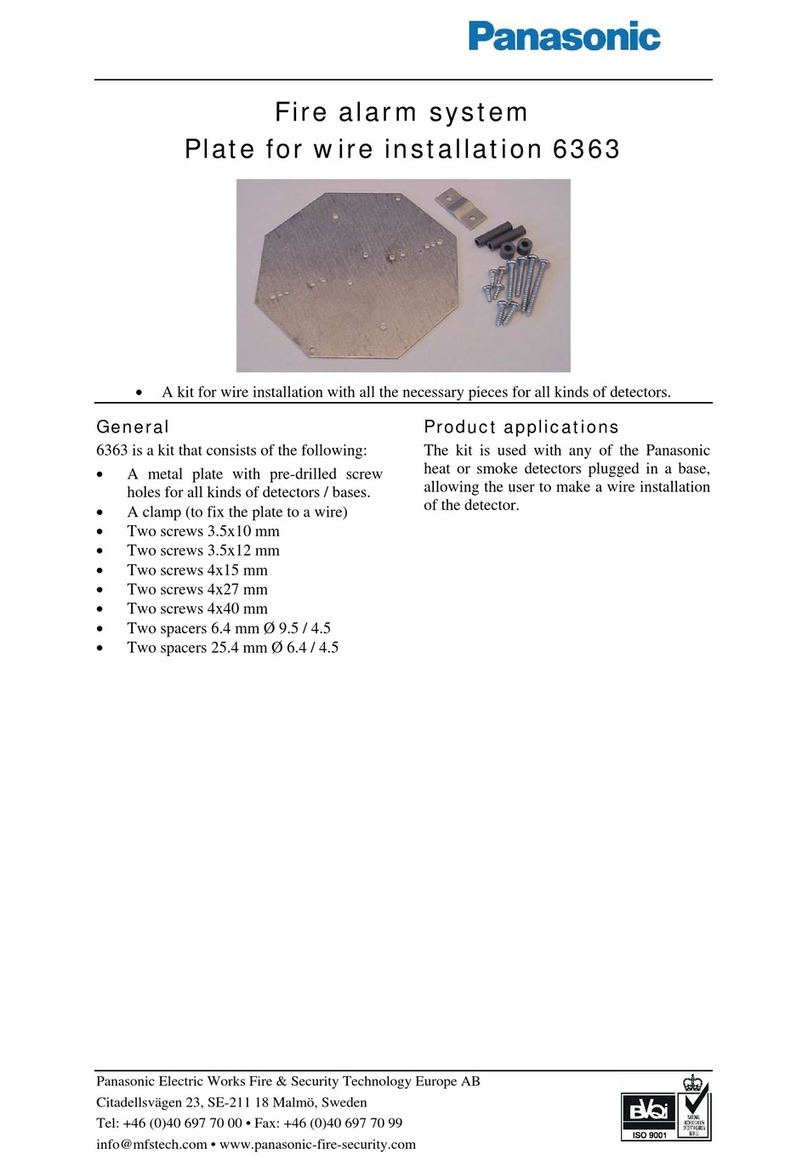 Panasonic 6363 Specification sheet