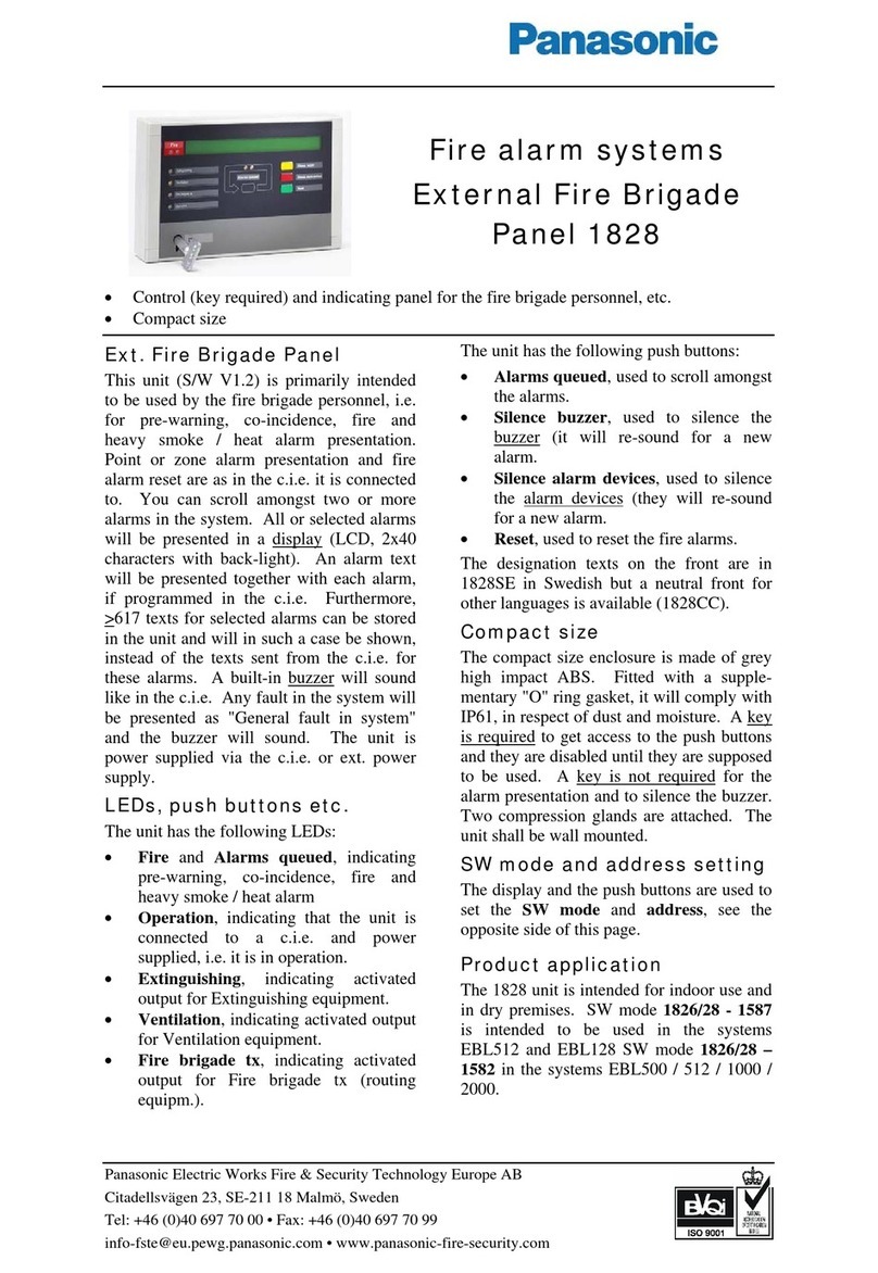 Panasonic 1828 Specification sheet