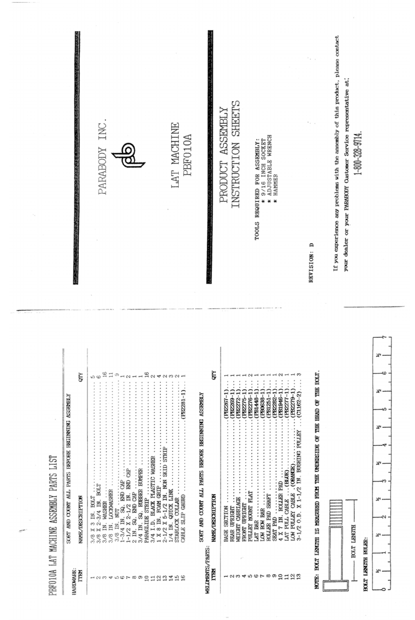 ParaBody PBF010A User manual