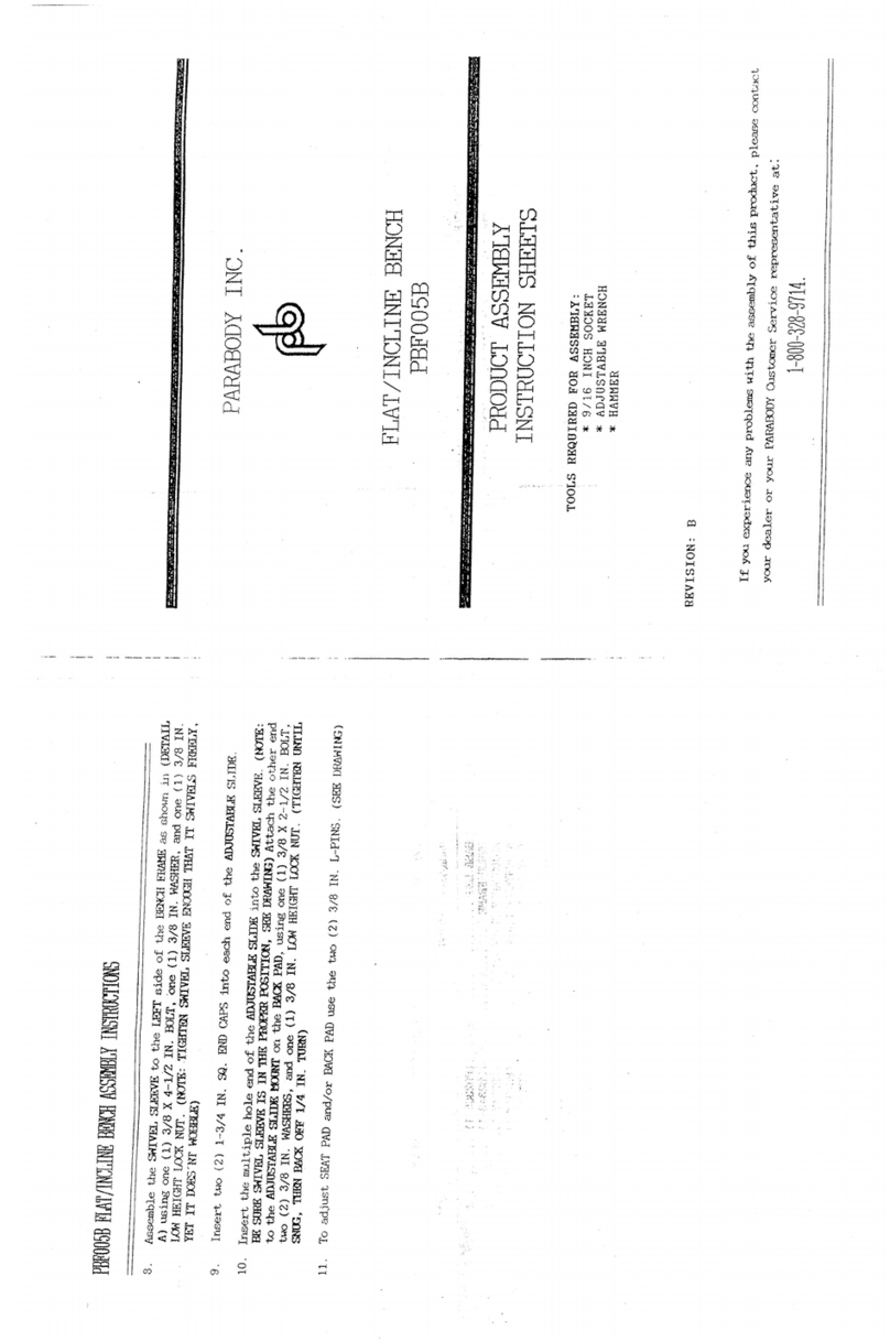 ParaBody PBF005B User manual ParaBody PBF005B User manual