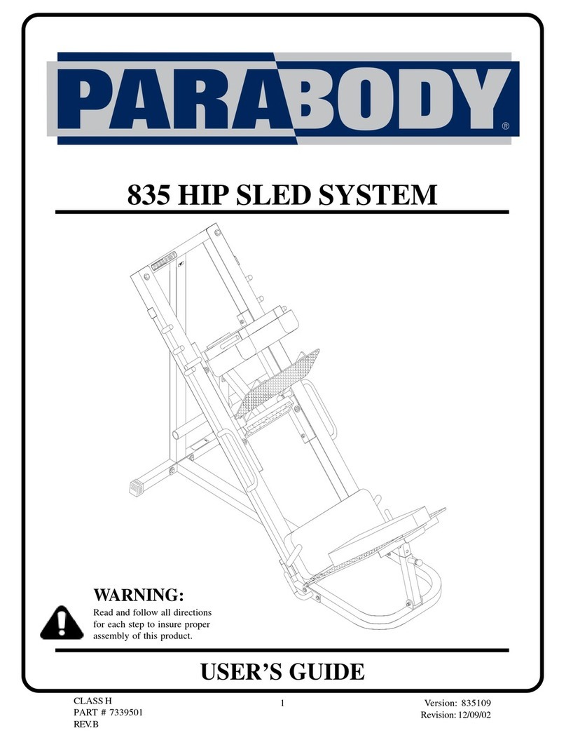 ParaBody Hip Sled System user guide