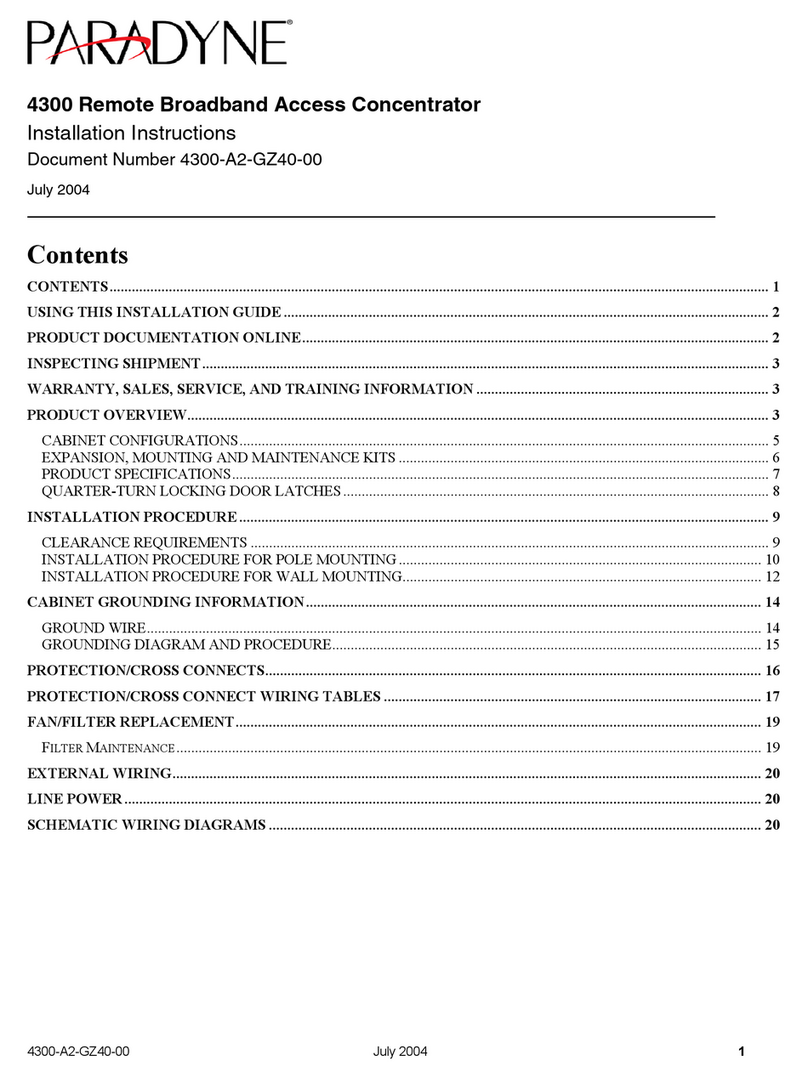 Paradyne 4300 User manual