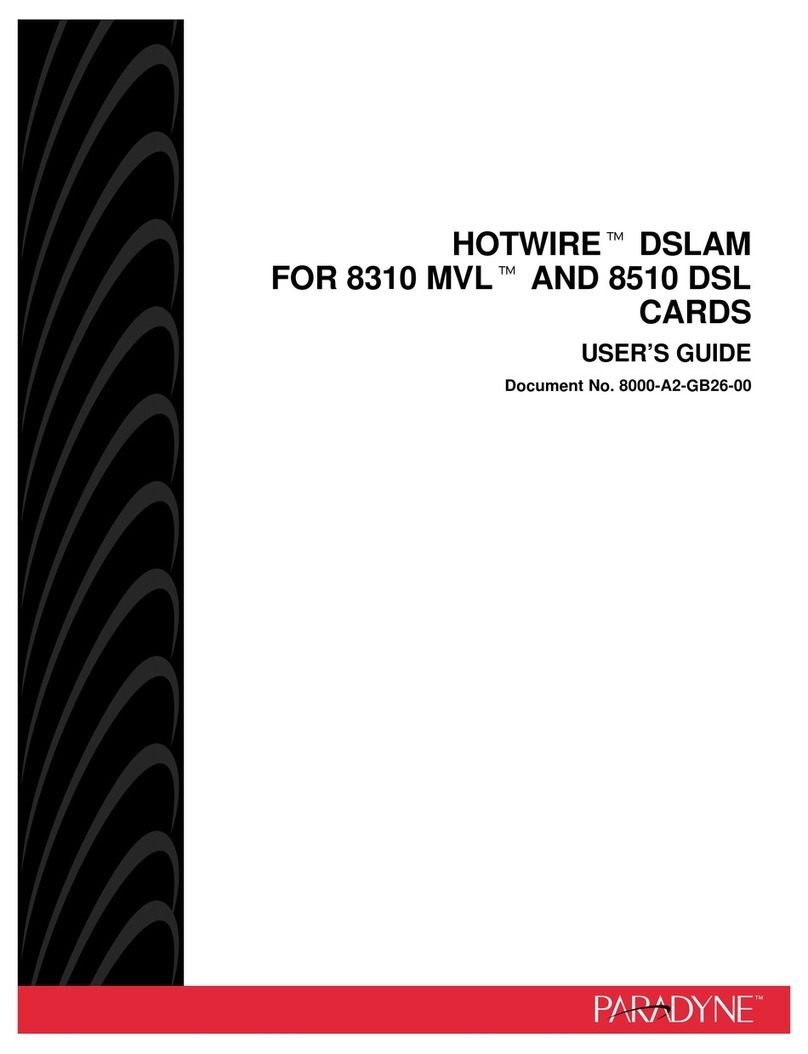 Paradyne HOTWIRE 8310 MVL user guide