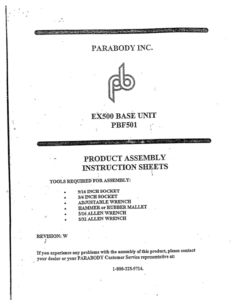 ParaBody PBF501 Assembly instructions