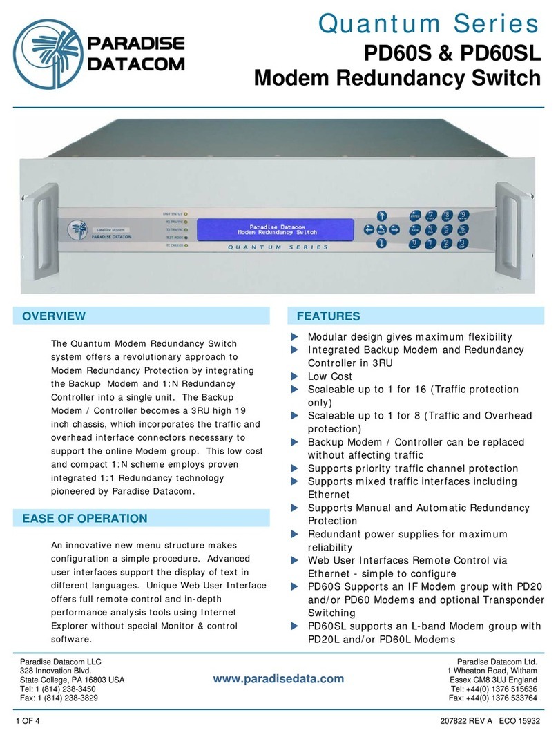 Paradise Datacom PD60S User manual