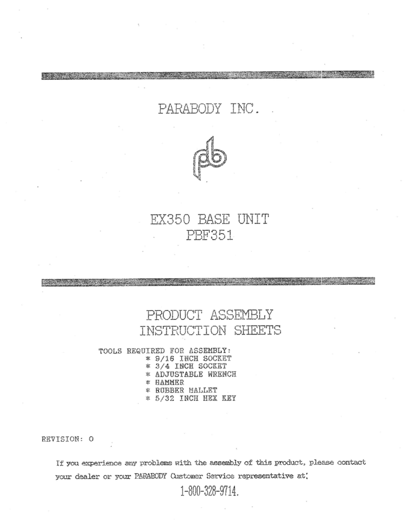 ParaBody PBF351 User manual ParaBody PBF351 User manual