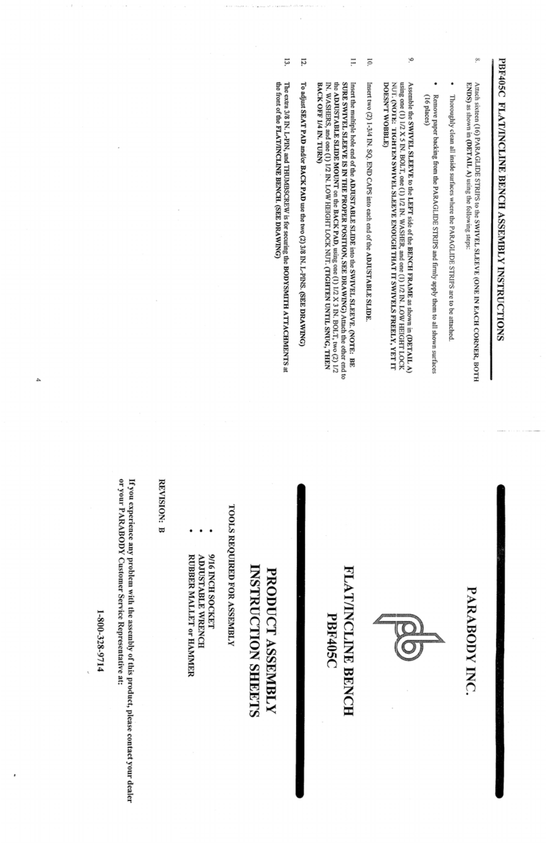 ParaBody PBF405C User manual ParaBody PBF405C User manual