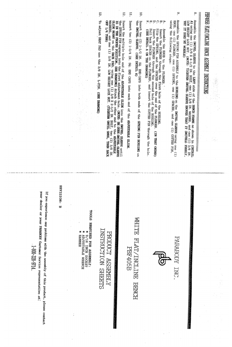 ParaBody PBF405B User manual