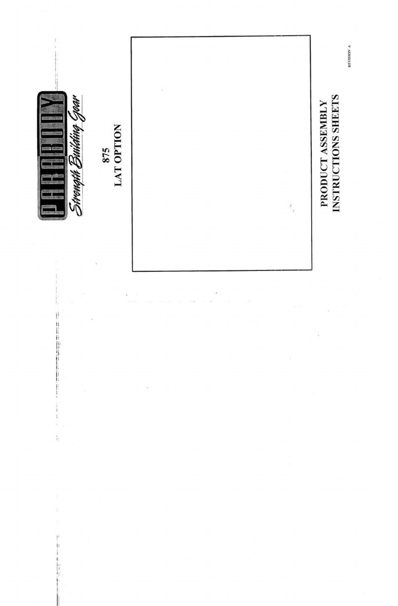 ParaBody 875 Mounting instructions ParaBody 875 Mounting instructions