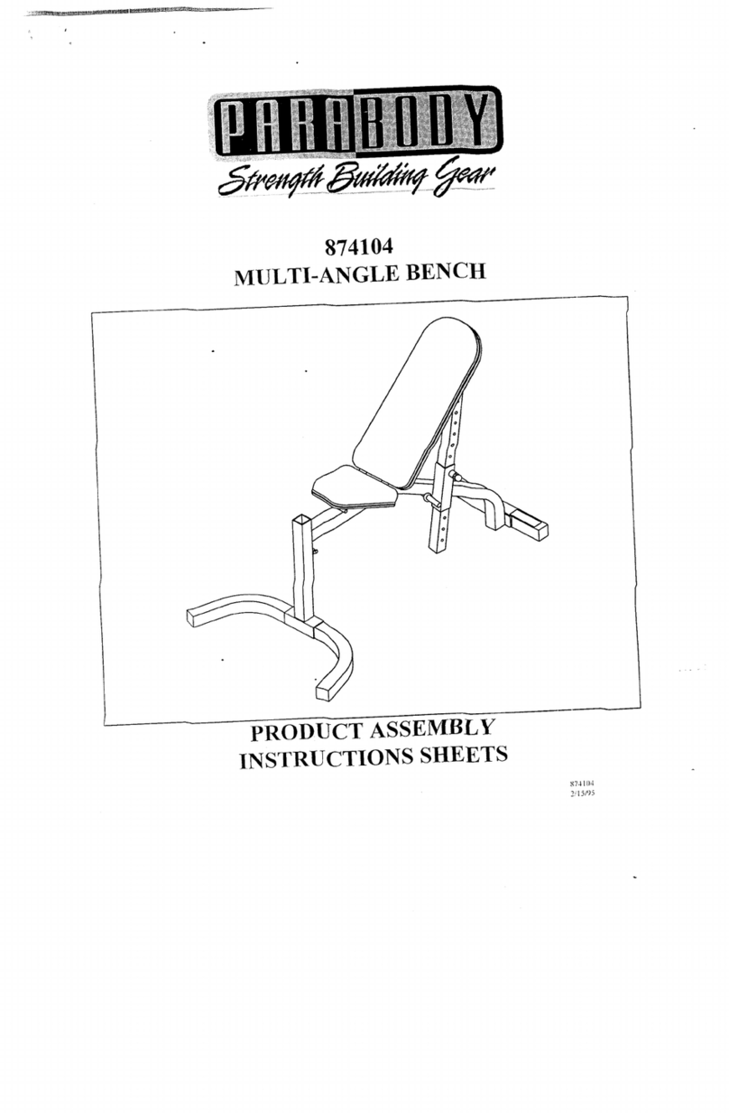ParaBody 874104 Assembly instruction sheet