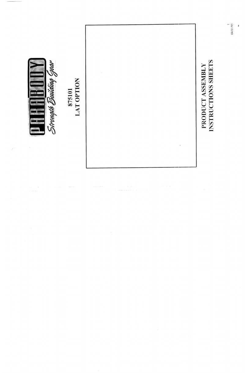 ParaBody 875101 Mounting instructions
