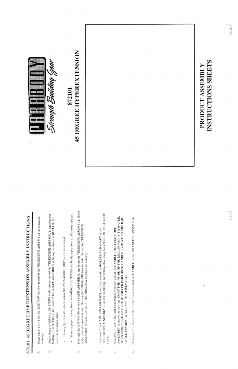 ParaBody 872101 Mounting instructions