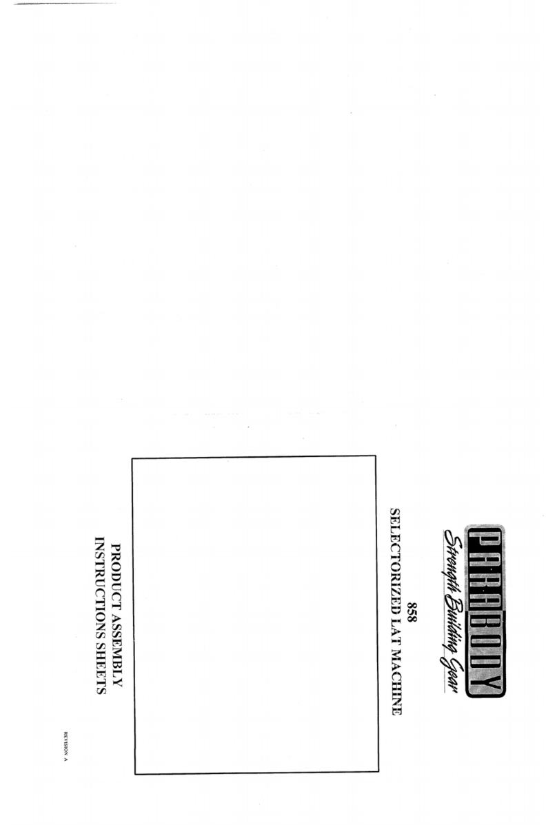 ParaBody 858 Assembly instruction sheet