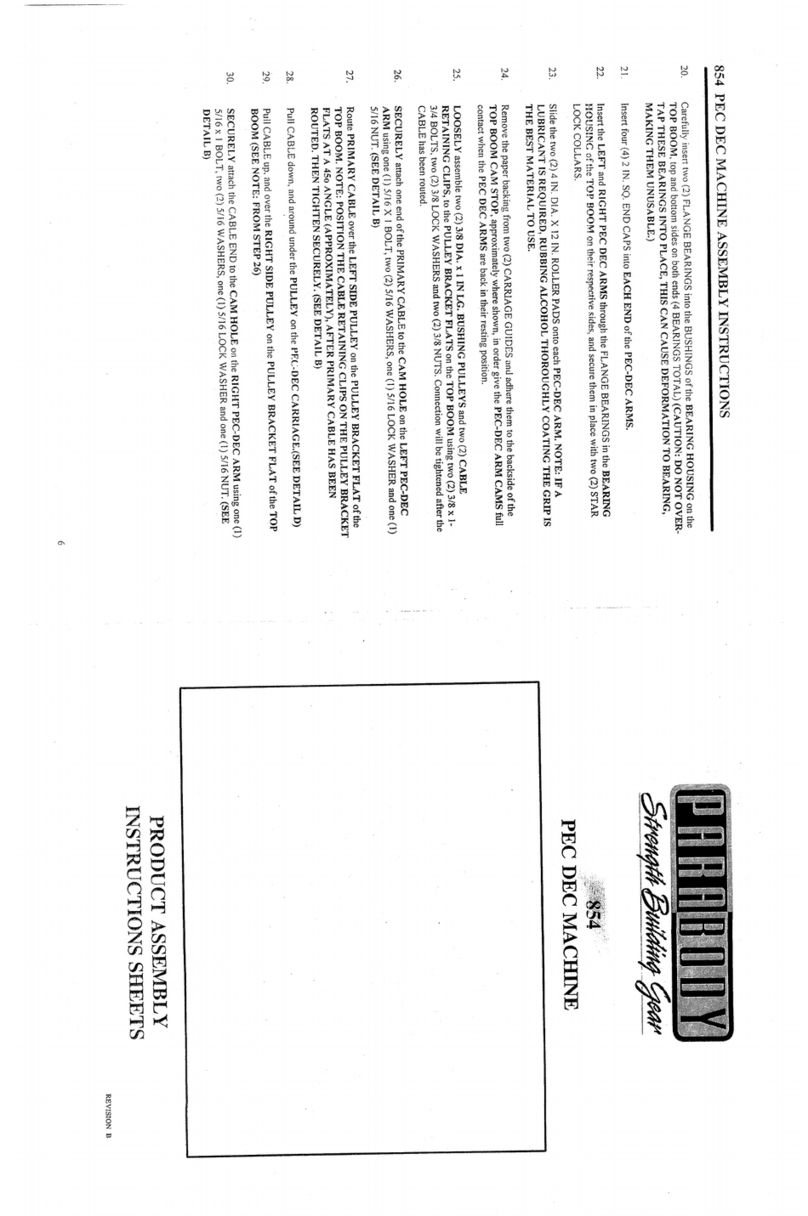 ParaBody 854 Mounting instructions
