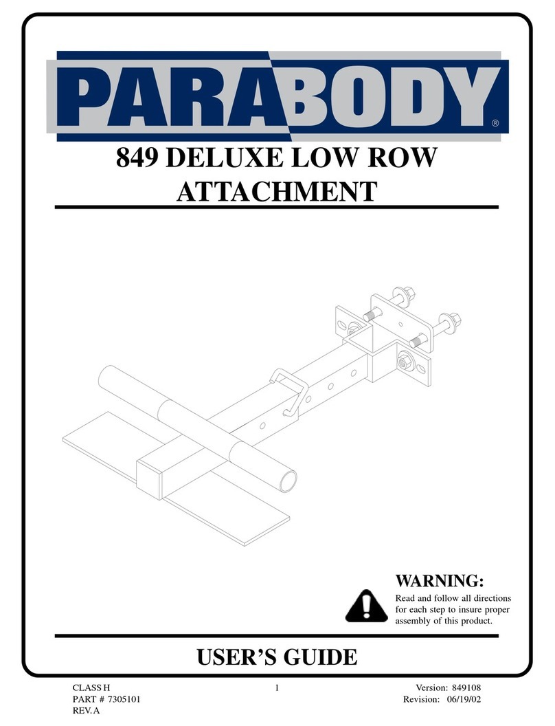 ParaBody 849 User manual