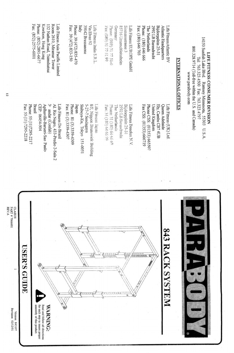 ParaBody 843 user guide