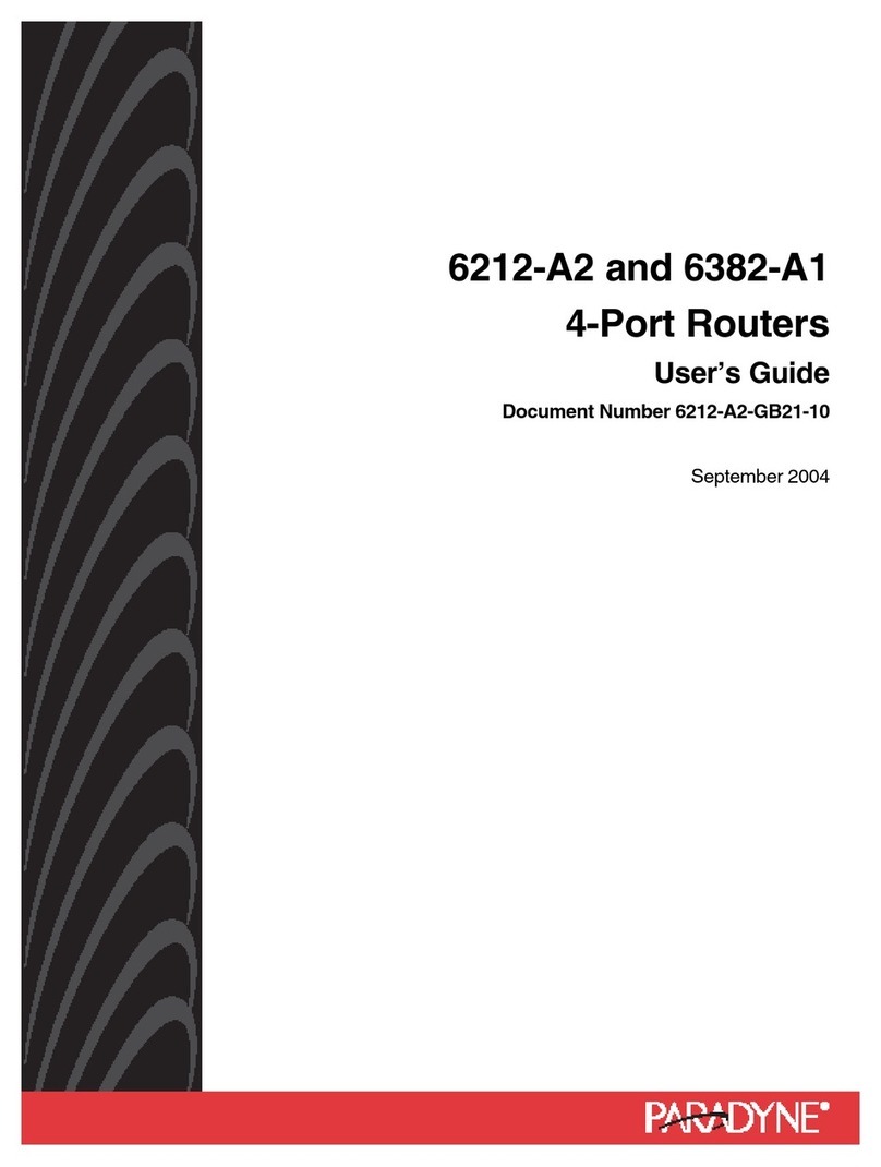 Paradyne 6212-A2 User manual