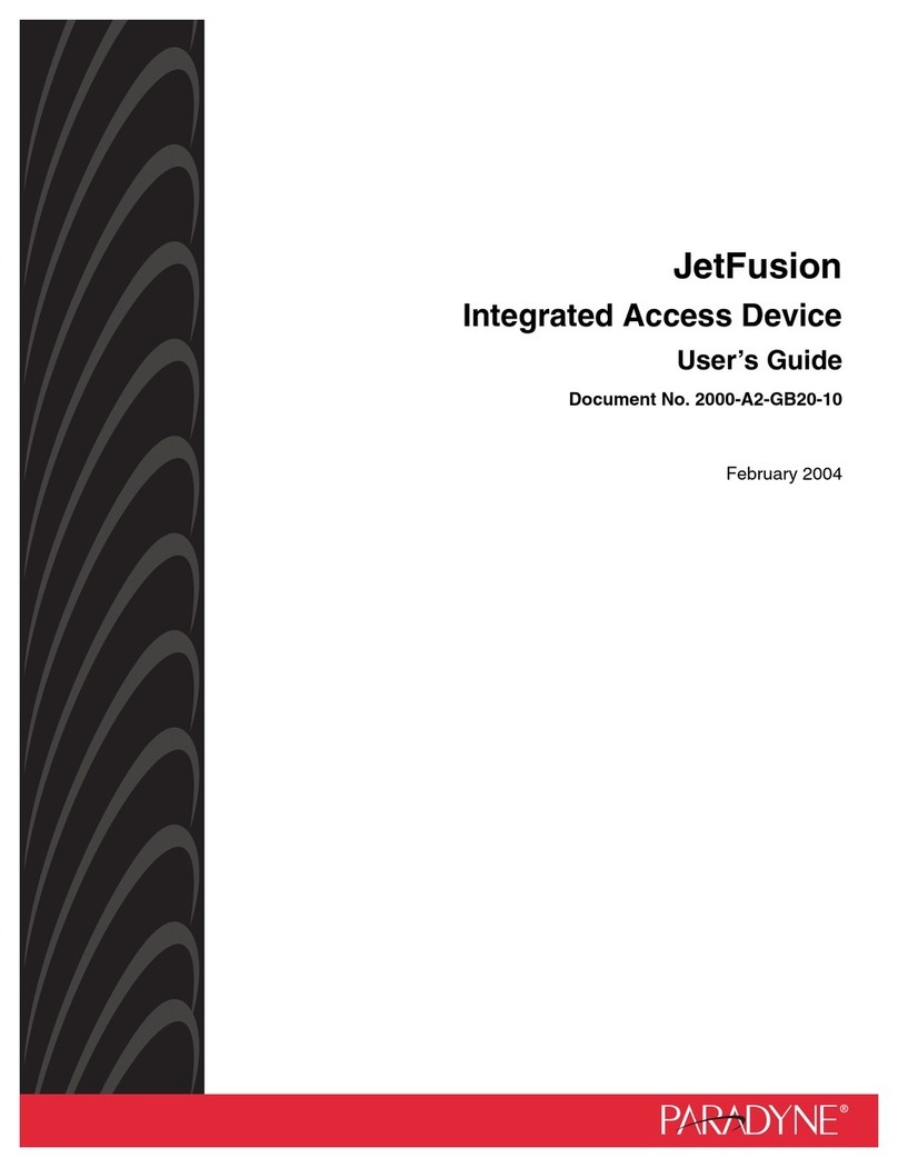 Paradyne JetFusion Integrated Access Device User manual