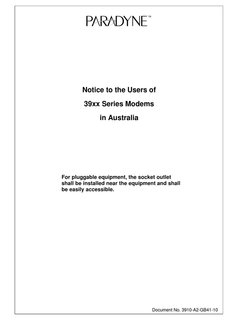 Paradyne 39xx Series Notice