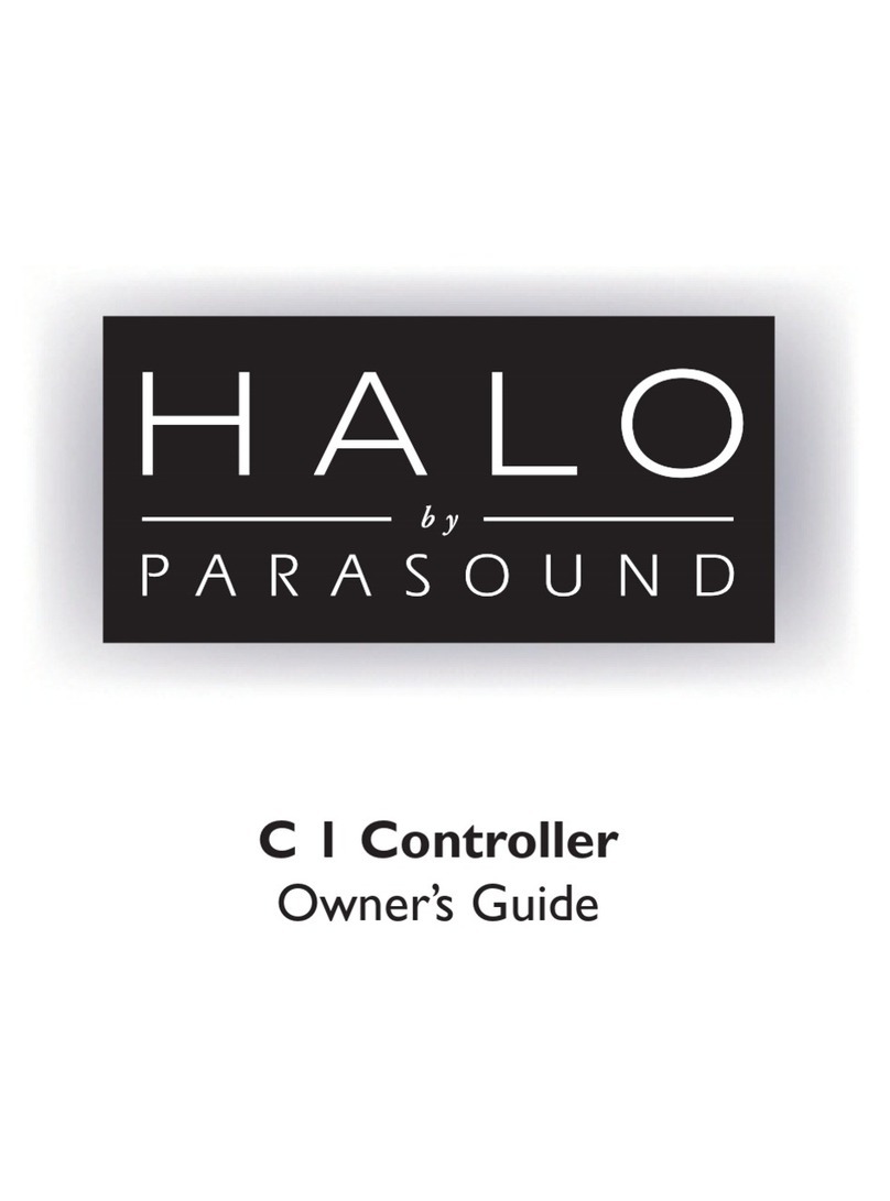 Parasound Halo C1 Controller User manual