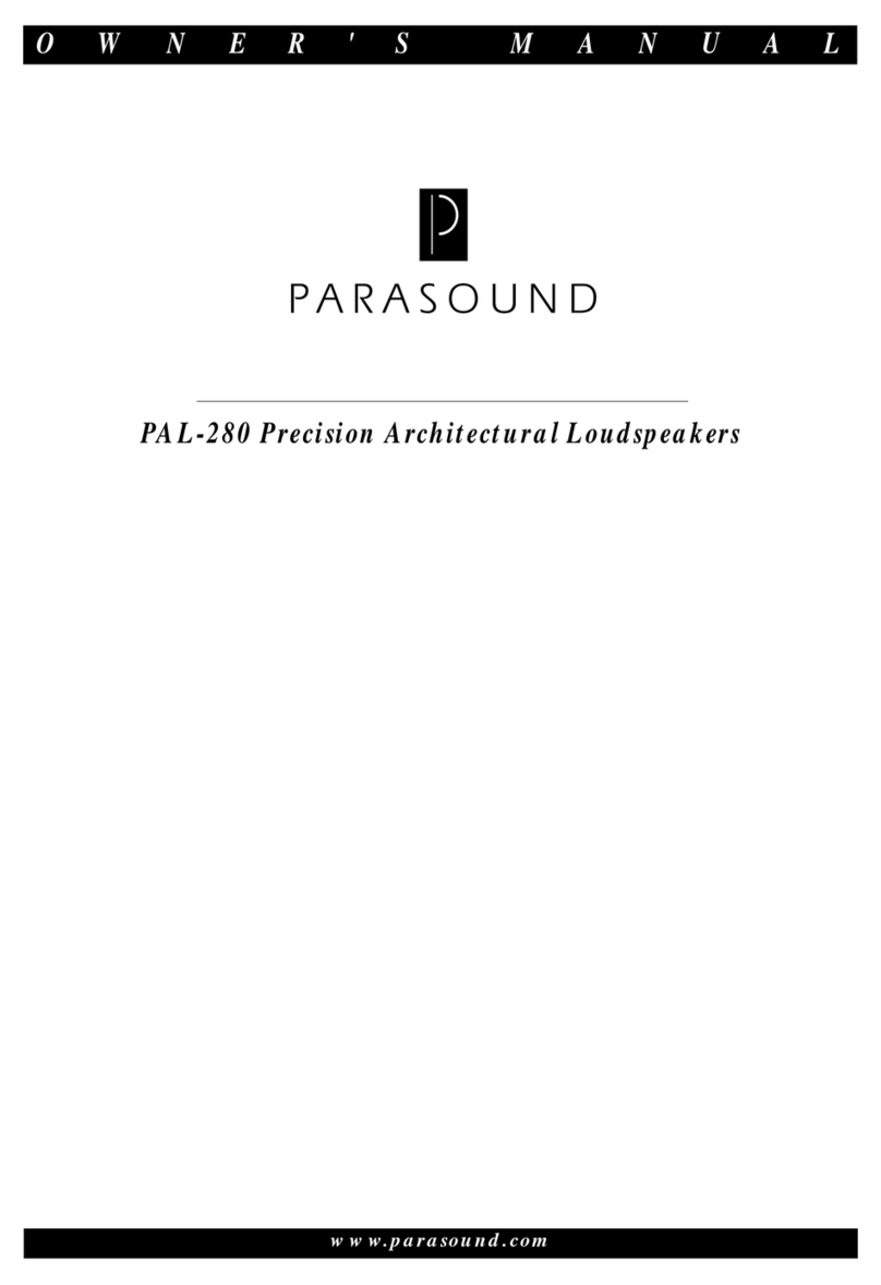 Parasound PAL-280 owner's manual