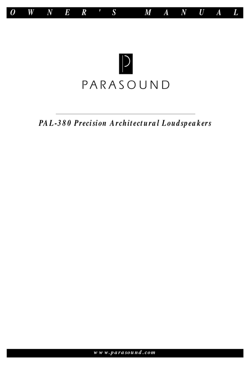 Parasound PAL-380 owner's manual