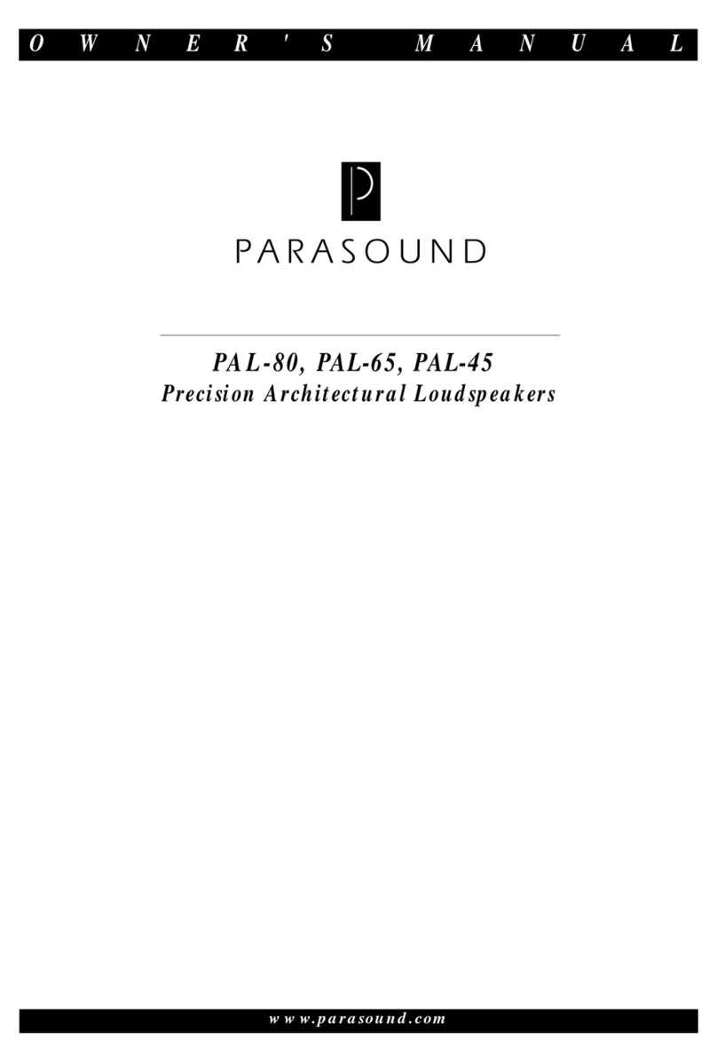Parasound PAL-45 User manual Parasound PAL-45 User manual