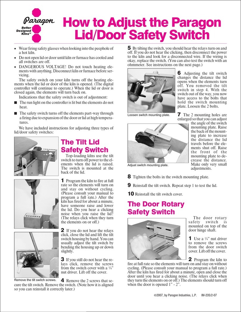 Paragon Lid/Door Safety Switch Adjustment