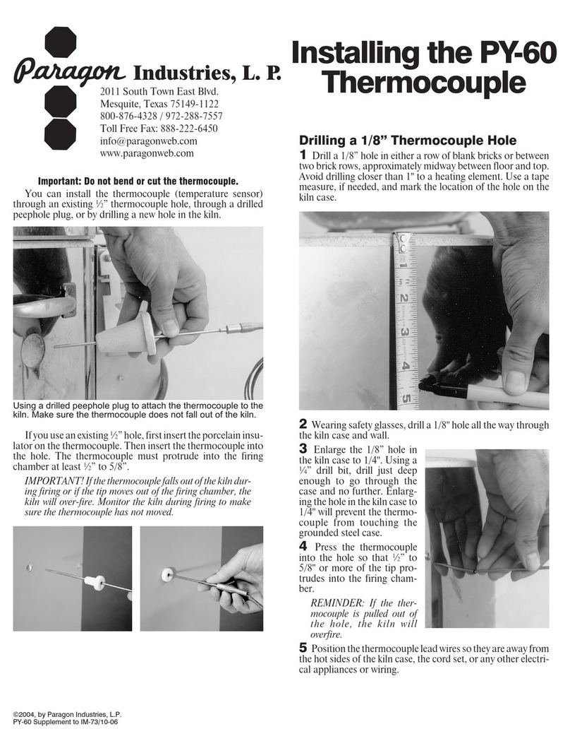 Paragon Thermocouple PY60 Manual