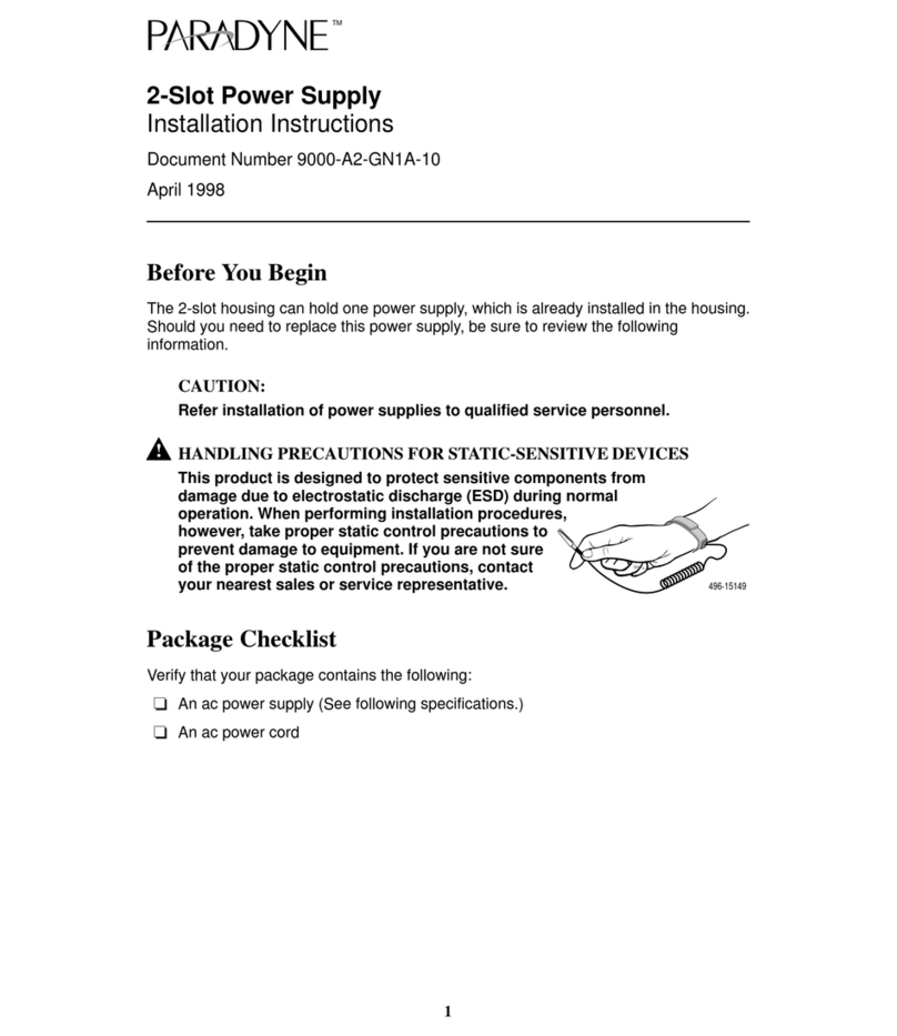 Paradyne 496-15149 User manual