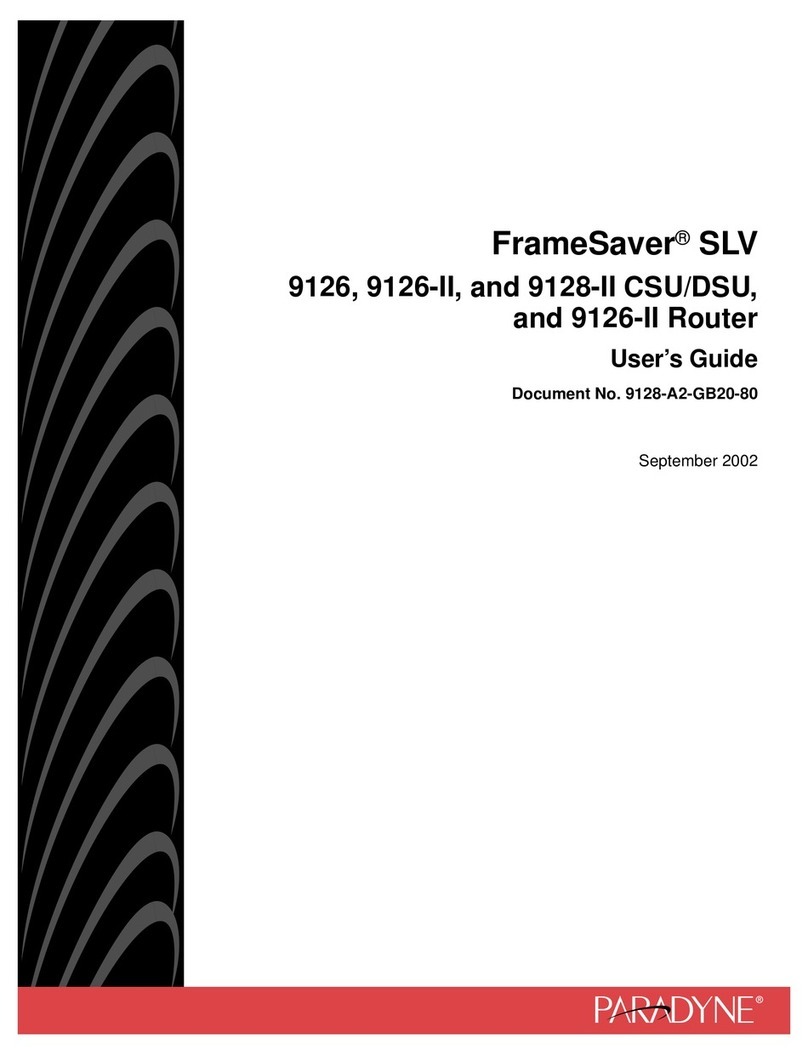 Paradyne 9126 User manual Paradyne 9126 User manual