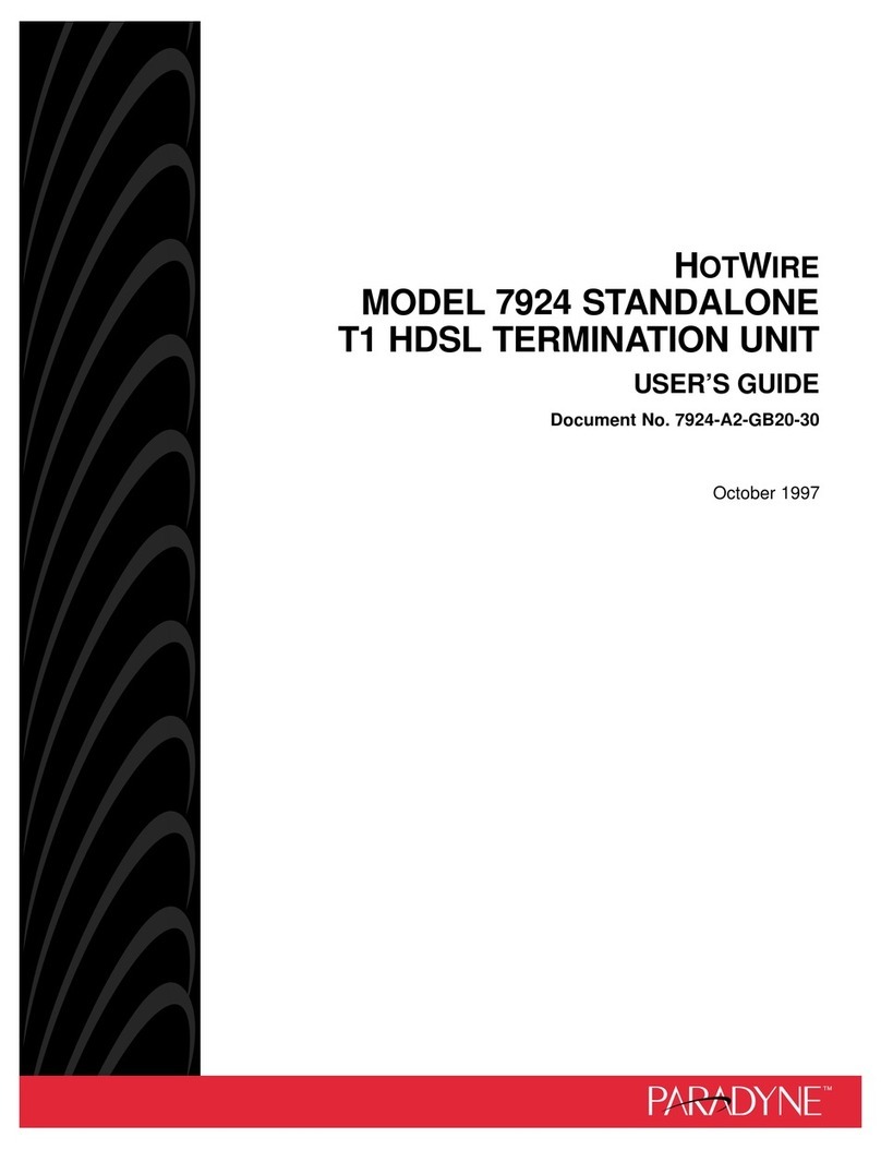 Paradyne HotWire 7924 user guide