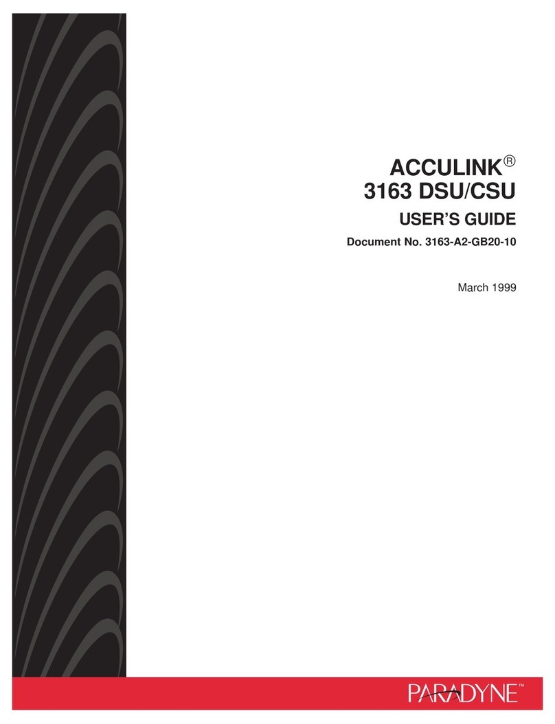 Paradyne 3163 user guide